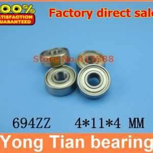 500pcs free shipping  SUS440C environmental corrosion resistant stainless steel deep groove ball bearings S694ZZ 4*11*4 mm