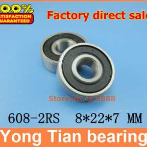 500pcs free shipping SUS440C environmental corrosion resistant stainless steel bearings (Rubber seal cover) S608-2RS 8*22*7 mm