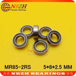 88888 High quality  ABEC-5Z2 double rubber sealing cover miniature deep groove ball bearing MR85-2RS 5*8*2.5 mm
