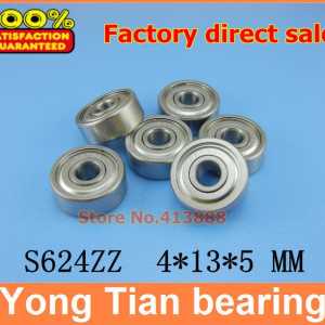 (1pcs) SUS440C environmental corrosion resistant stainless steel deep groove ball bearings S624ZZ 4*13*5 mm