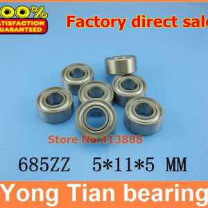 500pcs Free Shipping SUS440C environmental corrosion resistant stainless steel deep groove ball bearings S685ZZ 5*11*5 mm