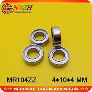 NBZH MR104 SMR104 Z SMR104ZZ X4ZZ L1040ZZ  4X10X4 mm Mini bearing stainless steel 440Cmaterial 10pcs/lot