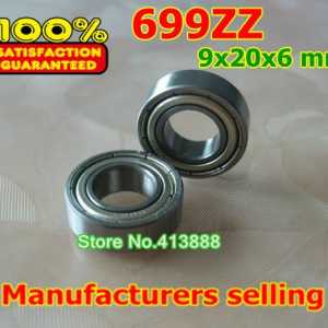 (1pcs) thin wall deep groove ball bearing 699ZZ 699-2RS S699ZZ S699-2RS  9*20*6 mm