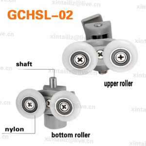 [GCHSL]Factory directly sale low noise bathroom shower ball bearing roller wheel double door roller wheel pulley