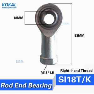 [SI18T/K] high quality inner 18mm Rod Body with right-hand female thread Rod Ends Joint Bearing SI18T/K GIKF-18PW PHSA18 bearing