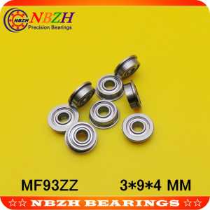 1000pcs/lot free shipping Wholesale Boutique flange ball bearings MF83ZZ / FR830ZZ size 3*8*9.2*3*0.6 mm