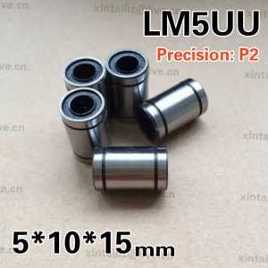 [LM5UU-P2]10PCS Free Shipping chrome steel LB5UU LM051015 LM5UU linear bearing 5mm*10mm*15mm