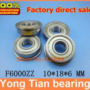 500pcs/lot free shipping Wholesale Flange ball bearing F6000ZZ 10*26*8 mm