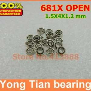 500pcs free shipping thin wall deep groove ball bearing 681XZZ 1.5*4*2 mm