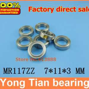 NBZH (1pcs) High quality miniature ball bearing (stainless steel 440C material) SMR117ZZ 7*11*3 mm