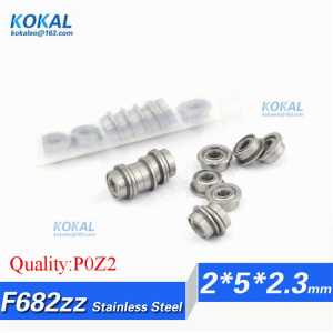 [SF682ZZ-P2] 10pcs stainless steel flange bushing 440C 420C ABEC-5 high level micro bearing SF682zz SF682-zz SF682 2*5*2.3mm