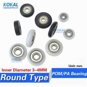10PCS 623/693/604/624zz micro ball bearing round type inner diameter 3mm 4mm pulley wheel OD 11/17/14/16/19mm roller pulley