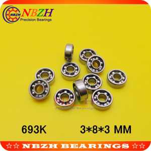693 OPEN Bearing 3*8*3 mm ( 10 PCS ) ABEC-5 Miniature High Precision Level instrument 693 OPEN Ball Bearings 693K