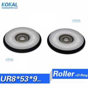 1pcs 8X53X9mm bill sorting machine mute elasticity fishing tackle o ring Buna-N rubber 608zz 608z 608 bearing wheel rollers