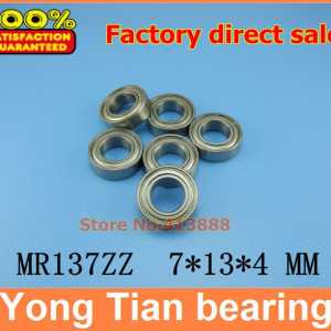 500pcs/lot free shipping Wholesale Double Shielded Miniature Deep Groove Ball Bearings MR137ZZ 7*13*4 mm