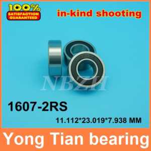 1607 2RS ABEC-3 7/16"x29/32"x5/16" inch Shielded Ball Bearings 11.11mm x 23.02mm x 7.94mm 1607RS 1607-2RS