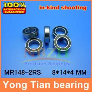 NBZH miniature deep groove ball bearing MR148-2RS  8*14*4 mm ABEC-5 Z2