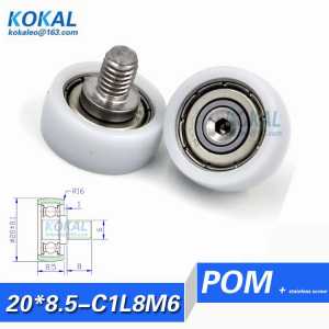 [LP20*9-C1L8M6]Free Shipping 10pcs freezer drawer sliding track guide roller bearing 6*20*9mm wheel pulley