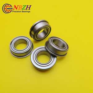 20pcs High quality ABEC-3 Z2V1 F63801 12*21*7 flange bearing Thin wall deep groove ball bearings F63801ZZ 12*21*23*7*1.5 mm