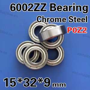 [CM6002ZZ-P2]Free Shipping 10pcs chrome steel 6002-2ZZ 102ZZ 50102 60102ZZ ball bearing 15*32*9