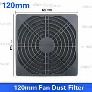 [Filter-120mm] Free shipping 10PCS three in one black ABS fan net filter PC case fan dustproof filter net