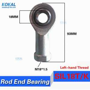 [SIL18T/K] high quality inner 18mm Rod Body with left-hand female thread Rod Ends Joint SIL18T/K GIKFL-18PW PHSAL18 bearing