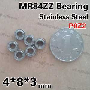 Free Shipping 10pcs stainless steel MR84-2Z WBC4-8 medical dental bearing 4mm*8mm*3mm instrument bearing