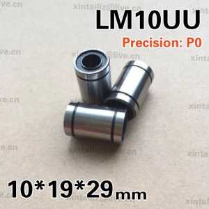[LM10UU-P0]Free Shipping 10pcs inner hole 10mm linear bearing motion system LM10UU LB10UU linear bearing 10mm*19mm*29mm