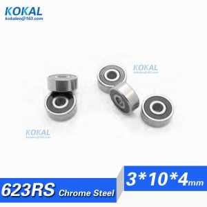 [CM623RS]Free Shipping 10pcs china bearing manufacture motor micro ball bearing 623RS R-1030ZZ 623 623-2RS 3*10*4mm
