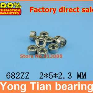500pcs Free Shipping SUS440C environmental corrosion resistant stainless steel deep groove ball bearings S682ZZ 2*5*2.3 mm