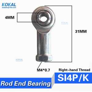 [SI4P/K] minisize fish eye thread Rod Ends Joint Bearing with interal 4mm metric right hand female thread rod ends SI4T/K PHSA4