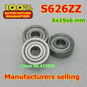 (1pcs) SUS440C environmental corrosion resistant stainless steel deep groove ball bearings S626ZZ 6*19*6 mm