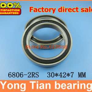 500pcs Free Shipping SUS440C environmental corrosion resistant stainless steel bearings (Rubber seal cover) S6806-2RS 30*42*7 mm