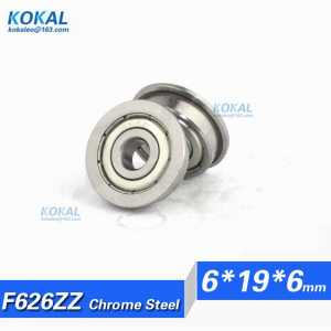 [CMF626ZZ]Free Shipping 10pcs high quality Gcr15 flange bushing 80026ZZ F626-2Z F626zz F626 ball bearing with 6*19*6*22*1.5mm