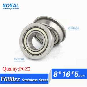 [SF688ZZ-P2] 10pcs stainless steel 420C flange bushing electrical instrument ball bearing SF688zz SF688-zz SF688 8*16*5mm