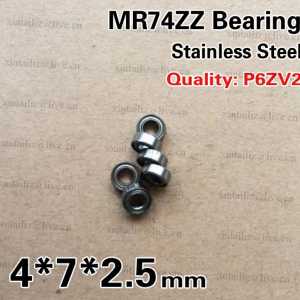 [SMR74ZZ-P6]Free Shipping 10pcs stainless steel dental ball bearing SMR74zz WML4007zz 4*7*2.5