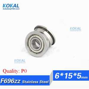 [SF696ZZ-P0] 10pcs Stainless Steel 420C flange bushing deep groove ball bearing SF696zz SF696-zz SF696 6*15*5*17*1mm
