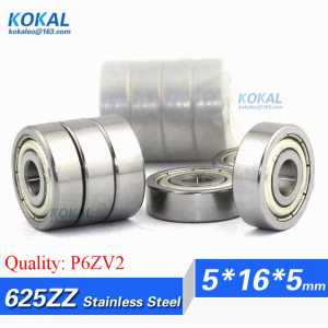 [S625zz-P6]Free Shipping 10pcs stainless steel ABEC-7 high quality S625ZZ  S625 ball bearings inner 5mm bearing 5*16*5mm