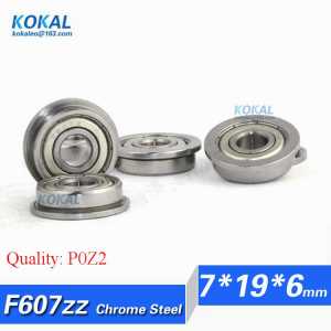 [CMF607ZZ-P2]10PCS Free Shipping ABEC-3 chrome steel flange bushing F607 F607-2Z F607ZZ ball bearing 7mm*19mm*6mm*22mm*1.5mm