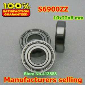 500pcs free shipping  SUS440C environmental corrosion resistant stainless steel deep groove ball bearings S6900ZZ 10*22*6 mm