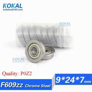 [CMF609ZZ-P2]Free Shipping 10pcs ABEC-3 Gcr15 chrome steel flange ball bearing F609ZZ F609-2Z F609Z 80019 9*24*7*27*1.5mm