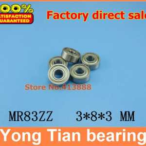 NBZH (1pcs) Double Shielded Miniature Deep Groove Ball Bearings MR83ZZ 3*8*3 mm high quality ABEC-3 Z2