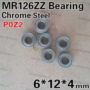 [CMMR126ZZ-P0]Free Shipping 10PCS MICRO BEARING L-1260ZZ MR126-2ZZ motor sliding bearing 6mm*12mm*4mm