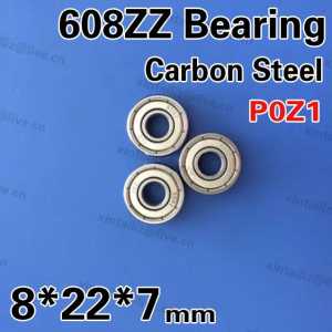 [CB608ZZ-P0]Free Shipping 10pcs carbon steel 608ZZ ball bearing 8mm*22mm*7mm 608-Z 608-2Z groove bearing