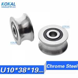 [U1038-19] 1pcs 6000 inner diameter 10mm U groove marking punch Vending machine non-standard guide rail type bearing 10X38X19mm