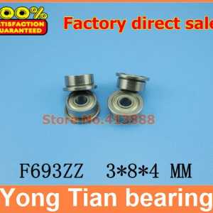 MOTOR LEVEL SF693-ZZ f693 zz 2Z SF693ZZ SSF693ZZ Stainless steel F693-2Z 3*8*9.5*4*0.9 mm Flange bushing ball bearing