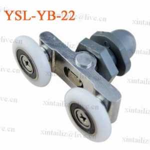[YSL-YB-22]Free Shipping 22mm bathroom sliding roller wheel shower glass door roller pulley zinc bearing sliding roller wheel