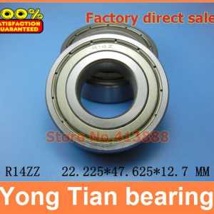 High Quality R14ZZ shielded bearing inch series 7/8"x 1-7/8"x 1/2" inch 22.225*47.625*12.7 mm miniature shielded ball bearing