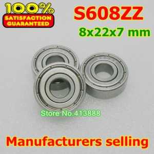 (1pcs) SUS440C environmental corrosion resistant stainless steel deep groove ball bearings S608ZZ 8*22*7 mm