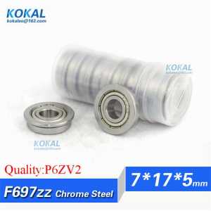 [CF697ZZ-P6] 10pcs chrome steel flange bushing ABEC-7 ABEC-5 high quality ball bearing F697zz F697-zz F697 7*17*5*19*1.2mm